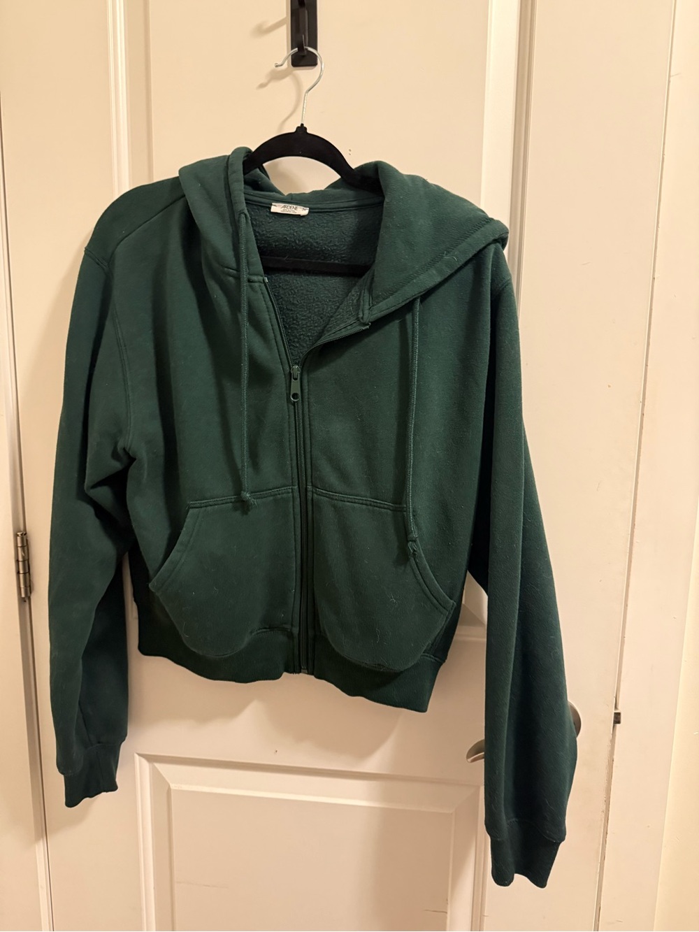 Ardene Dark Green Full-Zip Hooded Sweatshirt